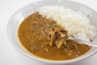 3種類のキノコを使用したカレー