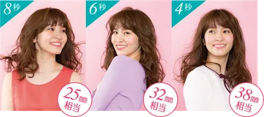 「ベビリス ミラカール ゆるふわスチーム」でカールアイロン25,32,38mm相当の“ゆるふわ”カールを実現