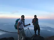 富士登山をしながら仕事