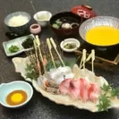 金目鯛と海鮮串のウニしゃぶ膳2