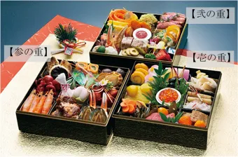 「和洋中三段重」