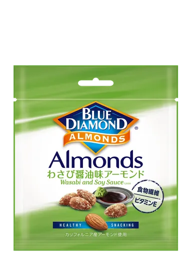 スナック・アーモンド「わさび醤油味アーモンド」