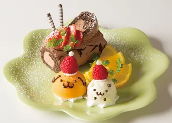 サンタのポムポムプリン&トナカイのマフィンが仲良くソリに! Xmas サンタのポムポムプリン&トナカイのマフィンが仲良くソリに! Xmas