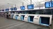 桃園空港MRT線A1台北駅の事前チェックインコーナー