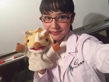 「海苔ケラトプス研究所」キャラクターの「ノリケラちゃん(仮)」