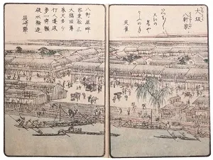 「淀川両岸一覧」「大坂八軒家」