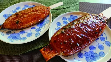 大きい秋みぃつけた～　じゃんぼ五平餅