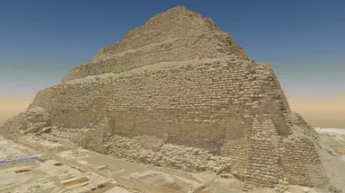 階段ピラミッドの3D画像 (c)Saqqara Laser Scanning Survey