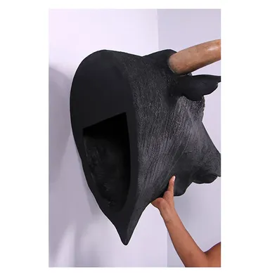 黒毛牛の頭部・壁掛け／Spanish Fighting Bull Head(5)