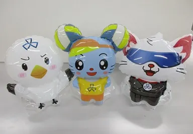 腕にくっつくバルーン