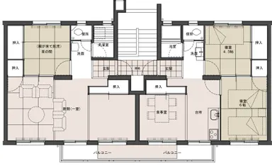 近居の親の託児協力や、友人と共同託児できる家