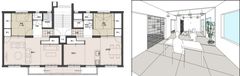 2つの住戸を1つにつなげる団地リノベーション『ニコイチ』プラン決定　団地の部屋に「広縁」や「通り庭」、「インナーテラス」等が登場　90m2の広々空間に二世帯同居ができるプランも！