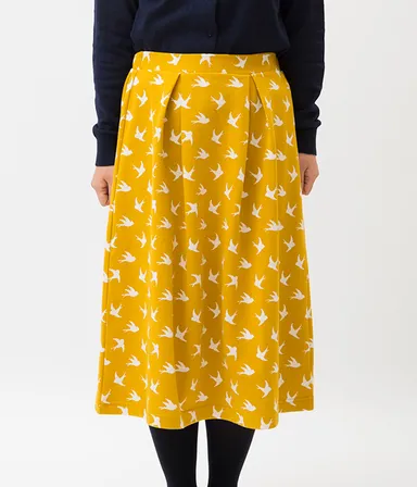 ことり総柄スカート