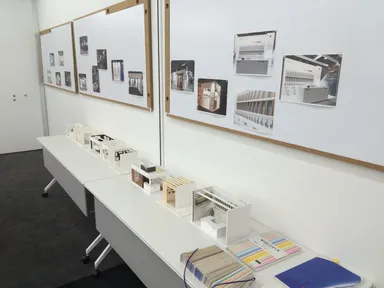 セミナーではブース検討に用いた模型も展示