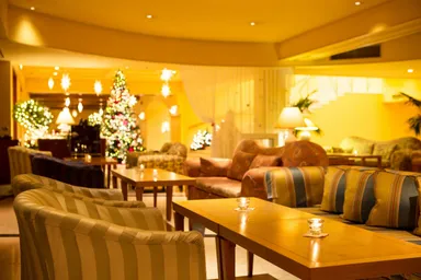 【軽井沢ホテルブレストンコート】ラウンジ内観（クリスマス）