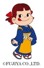 和装のペコちゃん