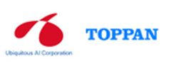 株式会社ユビキタスAIコーポレーション、凸版印刷株式会社のロゴ