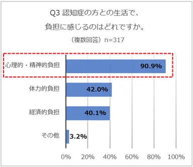 Q3認知症の方との生活で負担に感じること