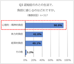 Q3認知症の方との生活で負担に感じること