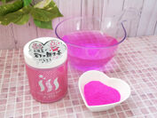 『Pink Ginger Bath 岩下の新生姜の香り』ボトル・バスパウダー・湯色