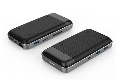 HyperDrive 8in1 USB-C Hub+Qi Wireless Charger Stand 外観