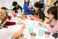 カードを使ったグループワークの様子