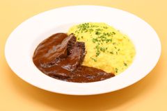 半熟卵のオムライス＆ビーフシチュー