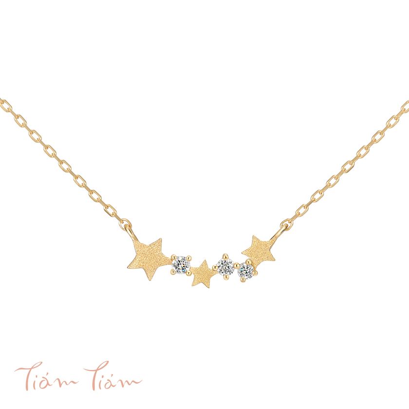 ファーストジュエリーブランド「Tiam Tiam（ティアム ティアム）」、星やしずくなどをモチーフにしたダイヤモンドネックレス5種類 新発売
