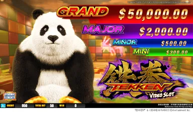 TEKKEN(TM) VIDEO SLOT PANDA ver._2
