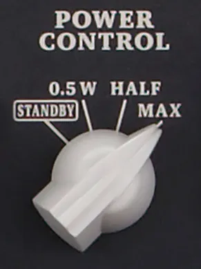 「パワー・コントロール」つまみ