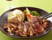 牛フィレ肉のステーキ 和風きのこソース