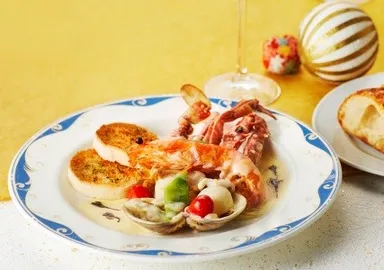 ＜ライブキッチン＞海の幸のバター焼き