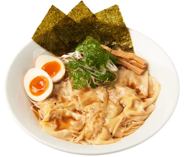 札幌 みその「極上鶏そば　フォアグラ雲呑入り（醤油）」