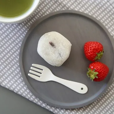 アカシアグレーラウンドプレート 3