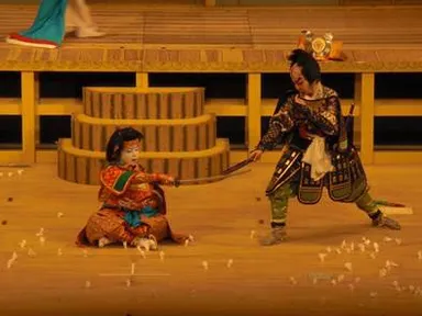 公演の様子　地歌舞伎1