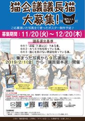 誰にも負けない貫禄あるカリスマ猫を「猫会議」議長として大募集！選抜9匹には「ダヤン」コラボ オリジナル革タグプレゼント