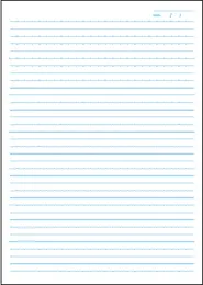 6.5mm罫34行止罫(ドット入り罫)