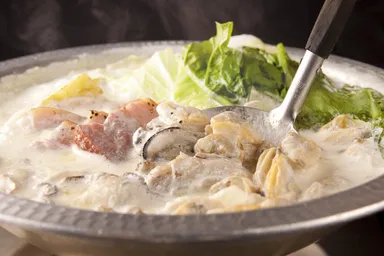 「牡蠣のクラムチャウダー鍋」