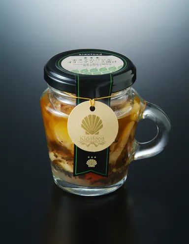 ホタテのバジルオリーブソース漬け80g