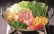 鶏と粗挽きソーセージの北海道スープカレー鍋