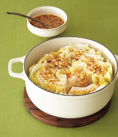 白菜と豚肉の重ね蒸し