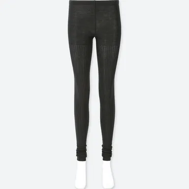 ヒートテックニットレギンス（リブ・14分丈）