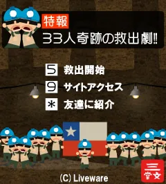 『33人奇跡の救出劇』TOP画面