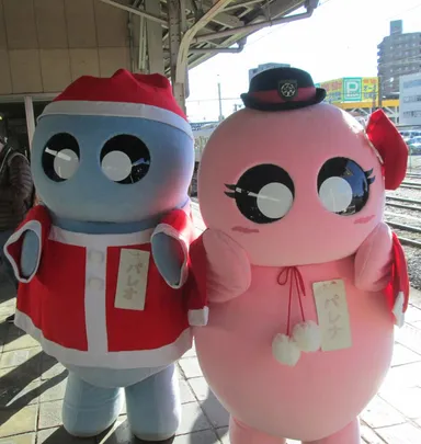 サンタパレオくん＆サンタパレナちゃん