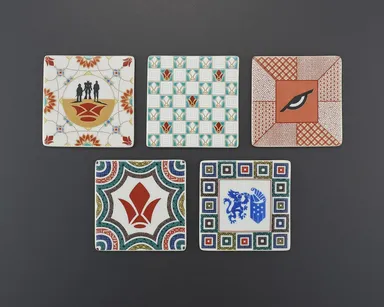 九谷焼 機動戦士ガンダム 鉄血のオルフェンズ 平角皿 5枚セット