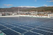 建屋屋上の太陽光発電システム