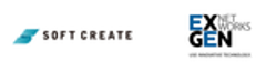 株式会社ソフトクリエイト、エクスジェン・ネットワークス株式会社のロゴ