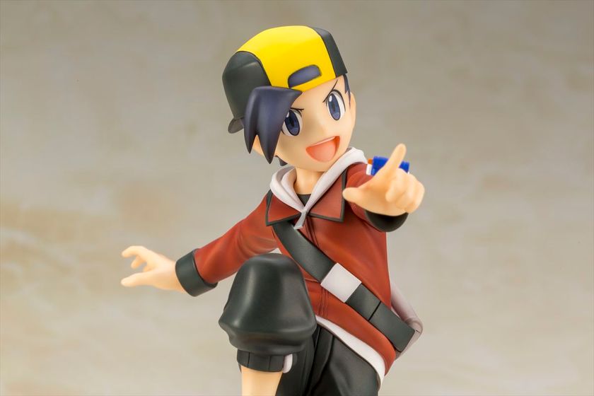 『ポケットモンスター ハートゴールド・ソウルシルバー』から「ヒビキ」と「ヒノアラシ」をシリーズおなじみのありがひとし氏による
描き下ろしイラストを元にフィギュア化！