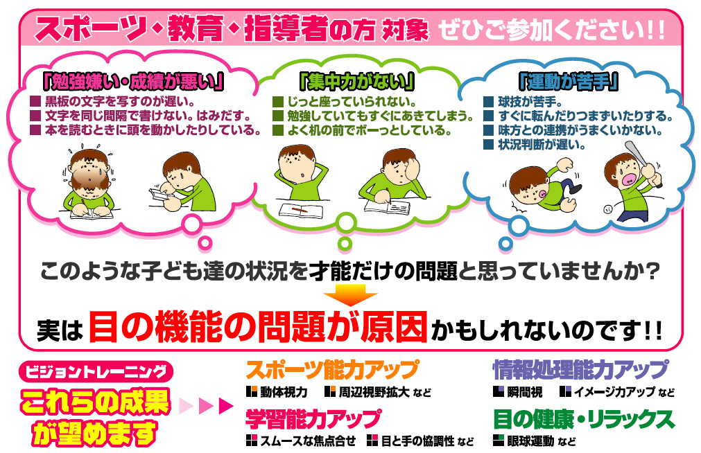 19年より一般の方に向けて東京 大阪にて開催 アメリカでは約100年の歴史を誇るトレーニング法 ビジョントレーニング 指導者資格認定講座 子どもの発達改善 アスリートの能力アップに最適 一般社団法人メンタルウェルネストレーニング協会のプレスリリース