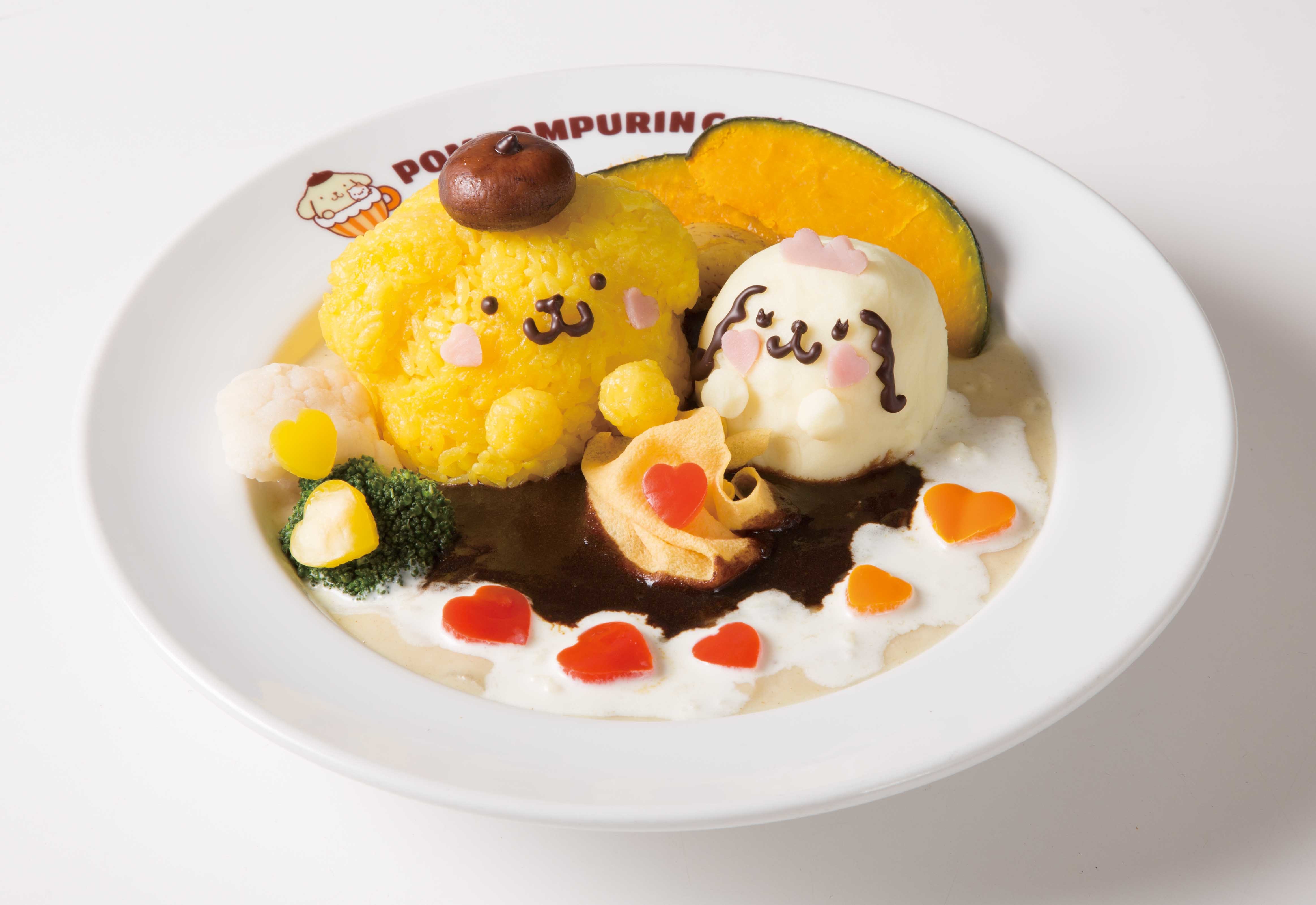 ポムポムプリンカフェ 原宿 プリンとマカロンのバレンタイン ホワイトdayメニュー 2色カレーやパンケーキなど3品登場 1 15 3 14 株式会社クリエイト レストランツのプレスリリース